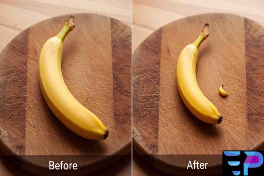 Before and after image edited in Nano Banana