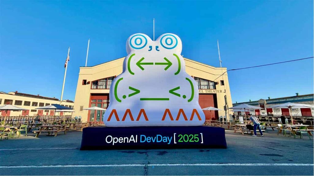 OpenAI DevDay 2025 event with developers and AI tools