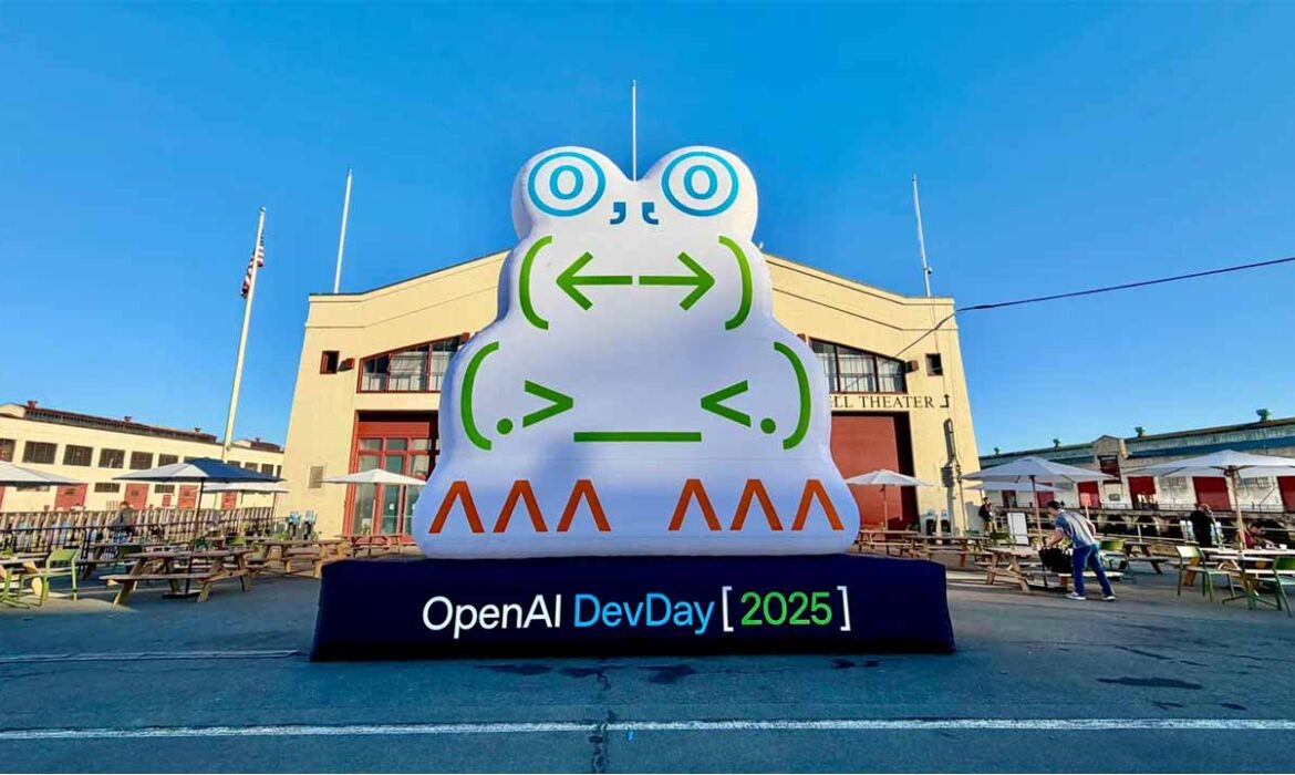 OpenAI DevDay 2025 event with developers and AI tools