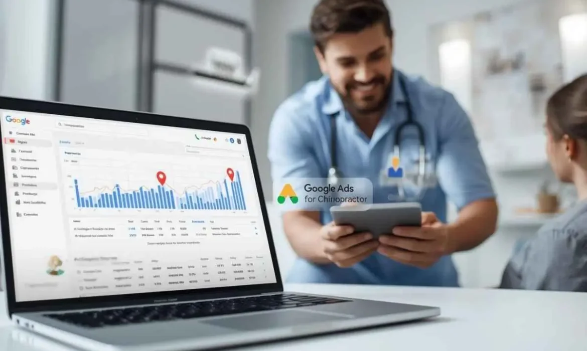 A professional happy on the google Ads for Chiropractors get the more leads of patients by ads.