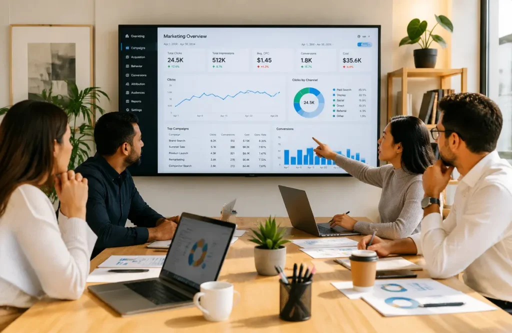 Ecommerce Planners Google Ads team reviewing campaign performance