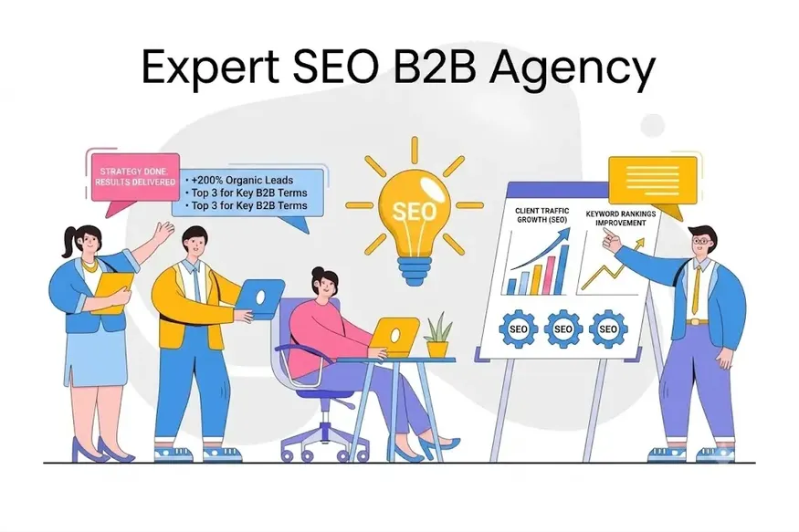 B2B SEO services provided by an expert SEO B2B agency